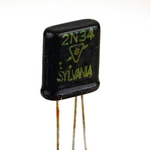 An early 1950s transistor using the precursor to the EIA/JEDEC part numbering system