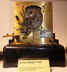 Station Baudot 1870.-Musée régional des télécommunications en Flandres, Marcq-en-Barœul.