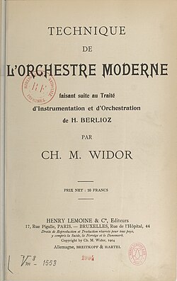 Image illustrative de l’article Technique de l'orchestre moderne