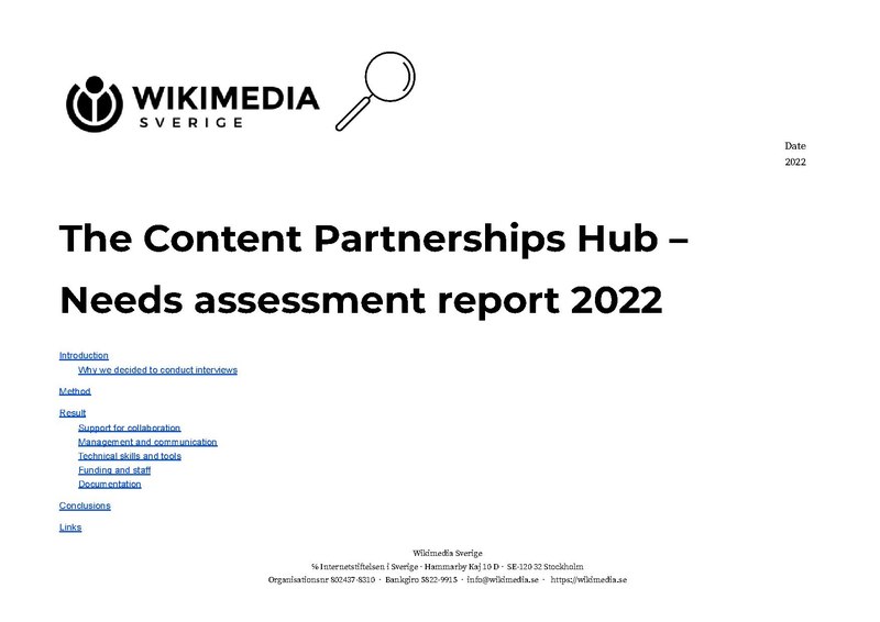 File:The Content Partnerships Hub – Needs Assessment Report 2022.pdf