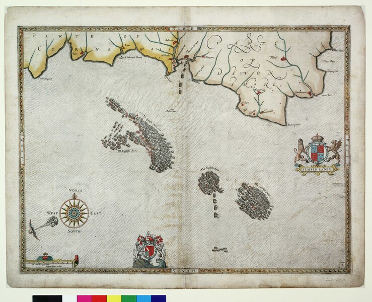 File:The English engage the Spanish fleet near Plymouth on 31 July 1588 RMG F8041.tiff