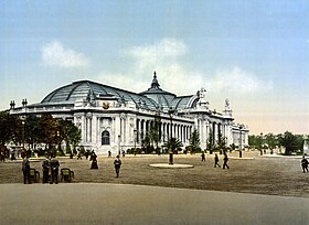 Le Grand Palais, lieu de l'exposition, vers 1900.