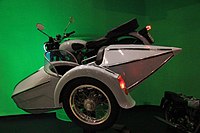 The motorcycle with a sidecar used by Hagrid and Harry in the film