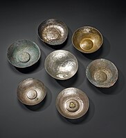 Penannular silver bowls