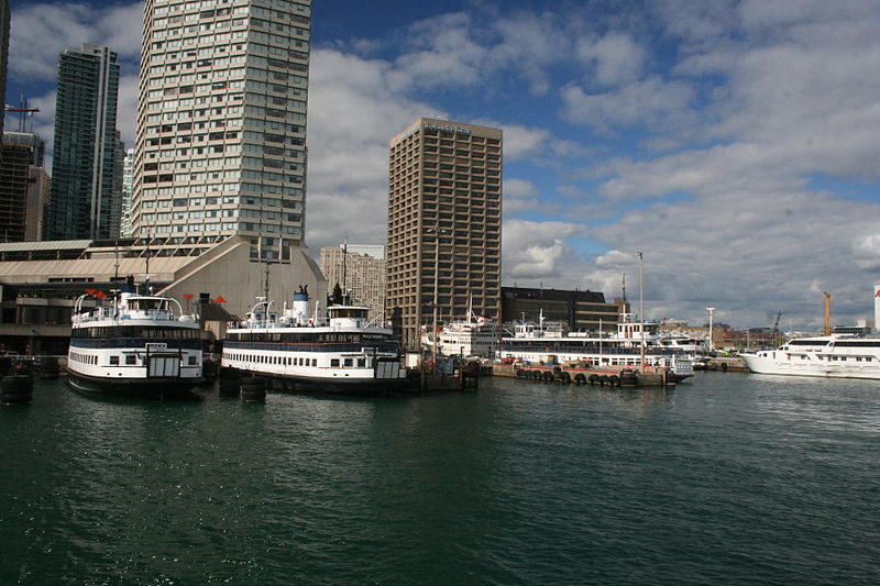 File:The Thomas Rennie, Sam McBride, Jadran, Trillium at the ferry terminal in Toronto.jpg