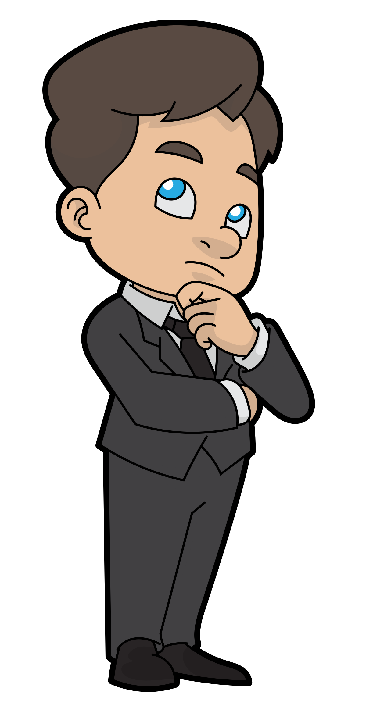 File:Thinking Cartoon Businessman (Flipped).svg ...