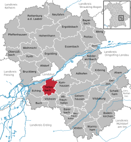 Kaart van Tiefenbach