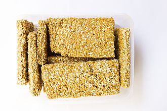 Tilkut Tilkut ~ Sweet savoury made from jaggery paste and sesame seeds.jpg