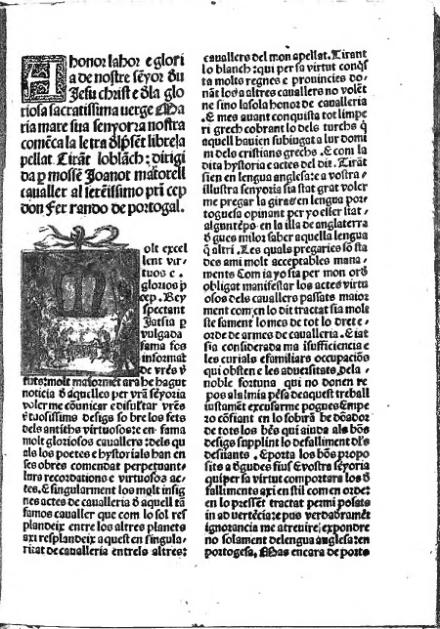 digital facsímil de l'exemplar de l'edició de 1497 de Tirant lo Blanc que es conserva a la Hispanic Society de Nova York, conegut com N2 o NY2