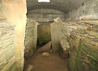 Inside the tomb Tomb of the Eagles, sleeping area and entrance.jpg