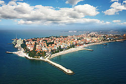 Aerial view of Pomorie