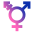 Transgender symbol pink and blue.svg