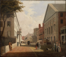 Tremont Street, 1843 TremontSt ca1843 Boston byPhilipHarry MFABoston.png