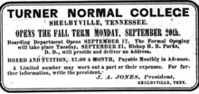 Advertisement (1909) in The Nashville Globe newspaper