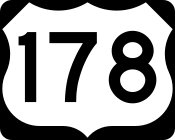 U.S. Highway 178 marker