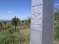 Hito antiguo en la Frontera entre México y Estados Unidos