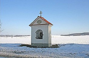 Výklenková kaple sv. Salvátora; u silnice Nový Bydžov - Humburky