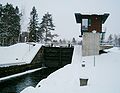 English: Varistaipale Canal in winter Suomi: Varistaipaleen kanava talvella