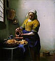 Plac'h al laezh , gant Johannes Vermeer (v. 1660-1661). Implijet eo bet al livadur gant ar varc'hadourien evit brudañ o boued-laezh.