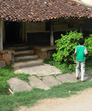 Rumah kampung di Malavalli.