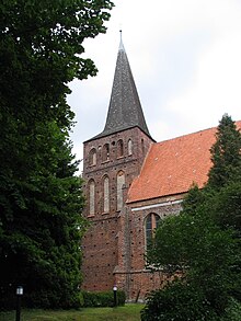 Die Maria-Magdalena-Kirche in Vilmnitz, einem Drehort des Films
