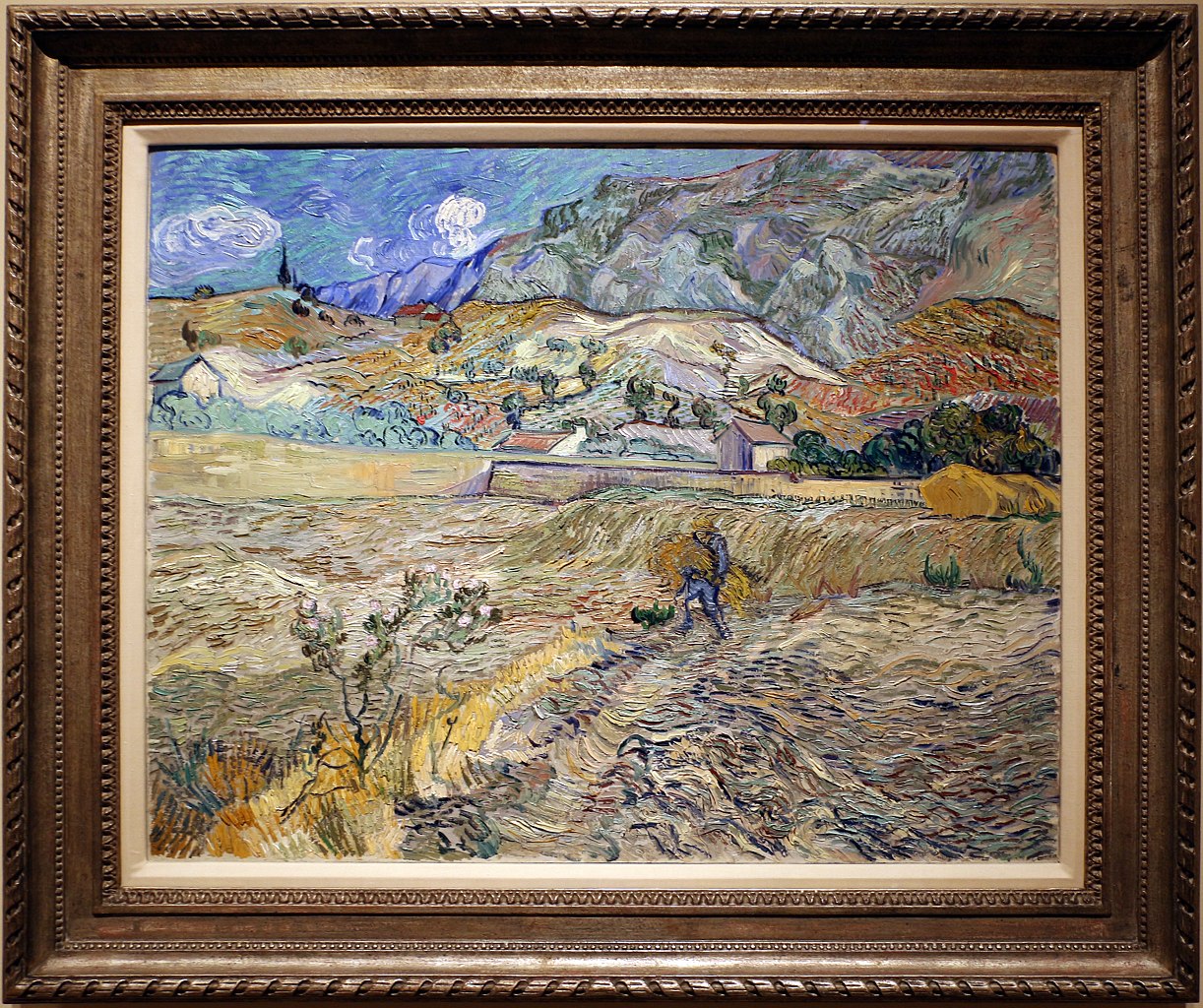 File:Vincent van gogh, paesaggio a saint-rémy (campo recintato con ...