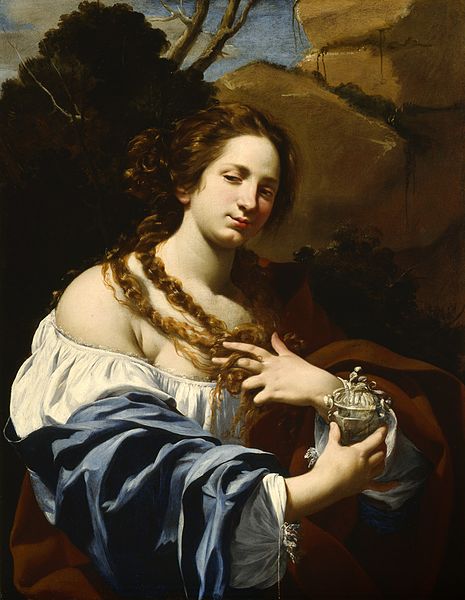 Virginia da Vezzo, the Artist's Wife, as the Magdalen (c. 1627), LACMA