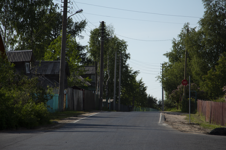 Кудемское шоссе в деревне Волость