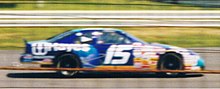 Dallenbach's 1996 Winston Cup car at Pocono Raceway Wally Dallenbach Hayes Modem -15 Bud Moore Ford Pocono June 1996.jpeg