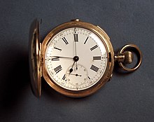 Heirloom 1893 pocket watch with 18 carat gold case Watch, pocket (AM 1985.79-2).jpg