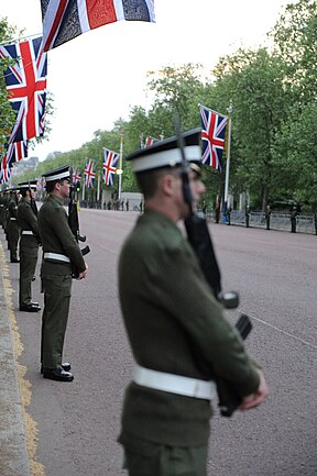 Las fuerzas armadas preparadas para la boda real en Londres.