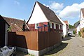 Half-timbered eaves house