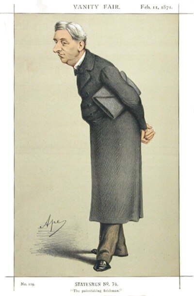 "The painstaking Irishman" As depicted by "Ape" (Carlo Pellegrini) in Vanity Fair, 11 February 1871