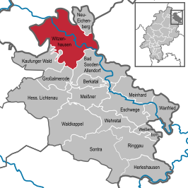 Kaart van Witzenhausen