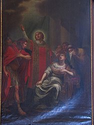 Tableau (XVIIIe) "St Cyriaque comme diacre"