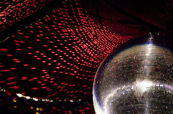 The reflective light disco ball was a fixture on the ceilings of many discothèques.