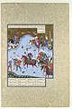 "Bahram Gur Advances by Stealth against the Khaqan," Folio 577v from the Shahnama (Book of Kings) of Shah Tahmasp MET sf1970-301-63.jpg