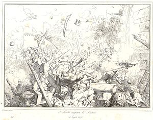"I Turchi respinti da Scutari" Gatteri's Etching of the Siege of Shkodra.jpg