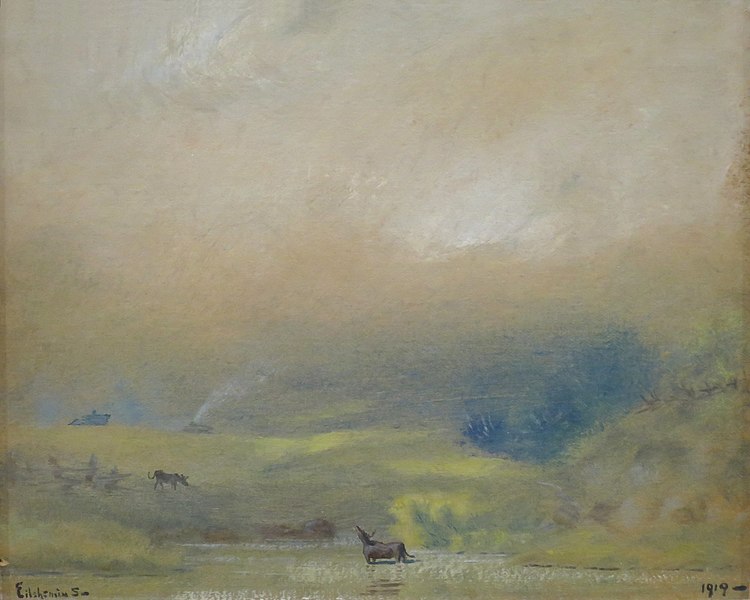 File:'Landscape with Cows' by Louis Michael Eilshemius, El Paso Museum of Art.JPG