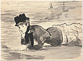 Едуар Мане. «Пані на узбережжі», малюнок бл. 1881 року
