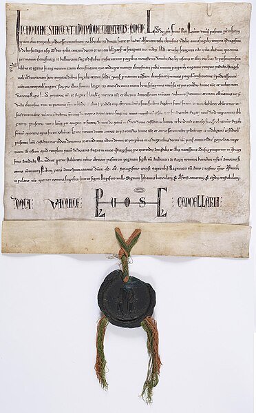 File:Énumération des aûmones qui doivent être distribuées chaque année par les rois de France pendant le carême. - Archives Nationales - AE-II-261.jpg