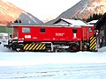 Schneeeräumer 9981 der ÖBB am Bahnhof Reutte.