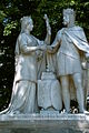 Monument a la reina i Ladislau II, al Planty de Cracòvia