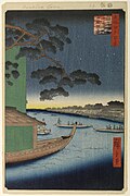 El «pi de l'èxit» i Oumayagashi sobre el riu Asakusagawa