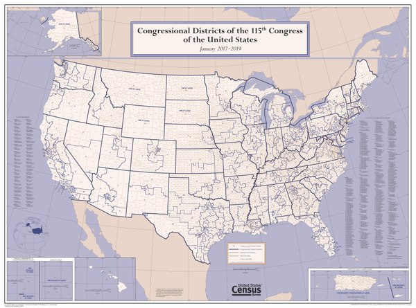 U.S. congressional districts for the 115th Congress