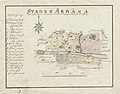 Town map of Arboga by Fredrik Adolf Wiblingen