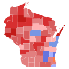 1910 Wisconsin gubernatorial election results map by county.svg