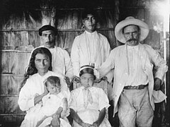 1919 Barrientos family in Baracoa, Cuba, headed by an ex Spanish soldier and his Indigenous wife