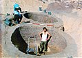 1974 excavation in an ancient silo in Bir al-Abed (restored).jpg