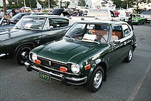 Honda Civic sold well throughout the decade. 1977 Honda Civic Front.jpg